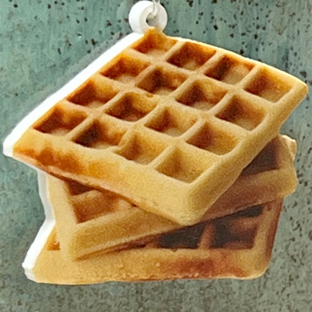 Waffle earrings